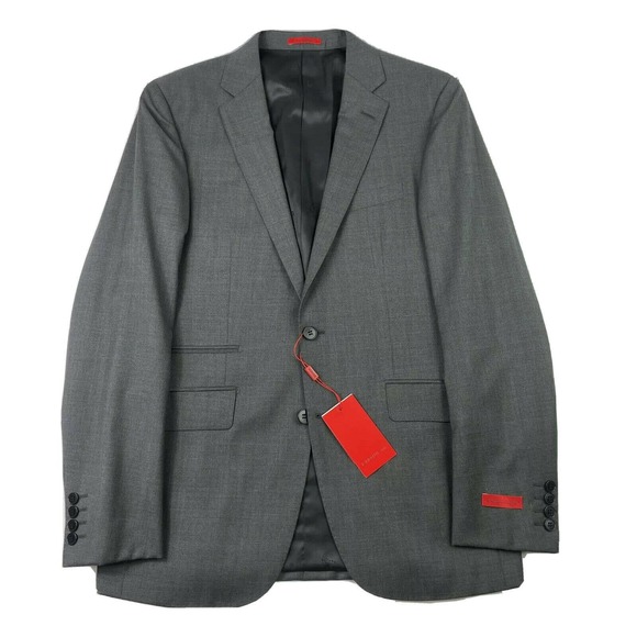 Bartorelli Napoli Gray Green Striped Mens Wool Suit 38R Pant 32XUnfinished NWT - Picture 2 of 11